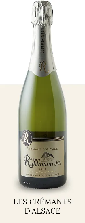 Bouteille de Crémant d'Alsace du Domaine Ruhlmann