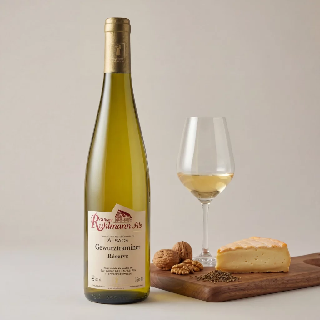 Mise en scène de la cuvée Gewurztraminer — Domaine Ruhlmann à Scherwiller