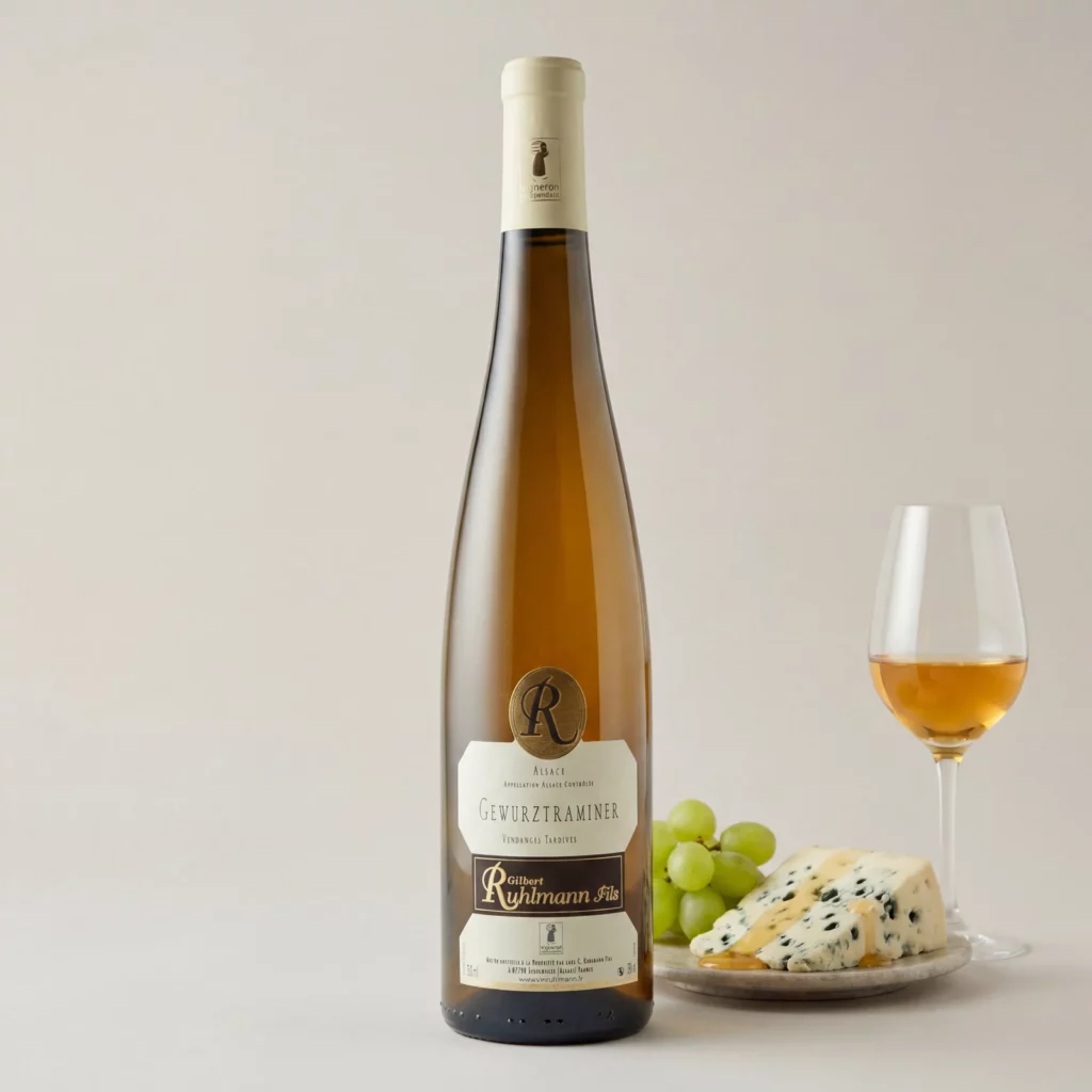 Mise en scène de la cuvée Gewurztraminer Vendanges Tardives — Domaine Ruhlmann à Scherwiller