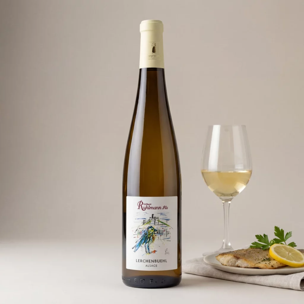 Mise en scène de la cuvée Lerchenbuehl — Domaine Ruhlmann à Scherwiller