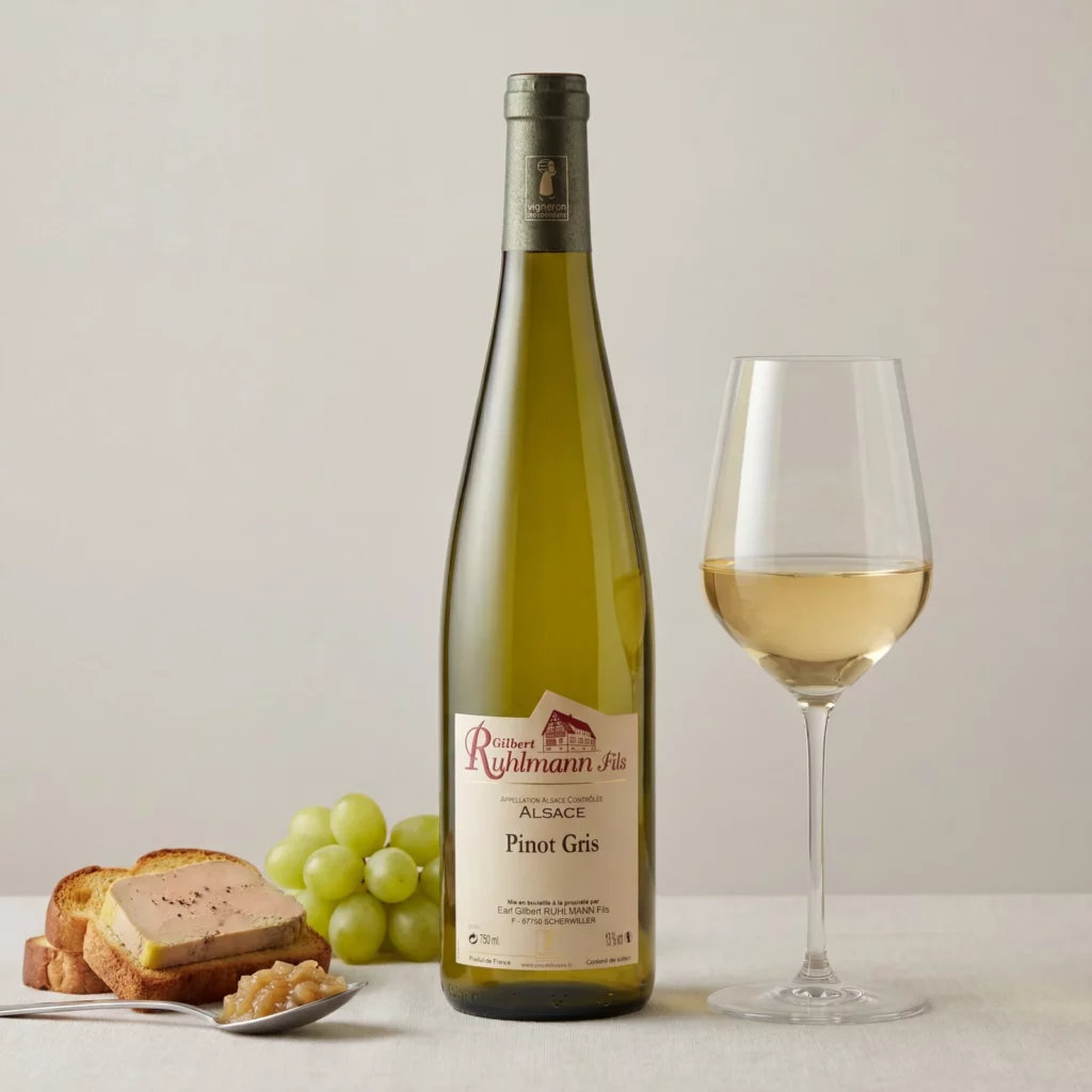 Mise en scène de la cuvée Pinot Gris — Domaine Ruhlmann à Scherwiller