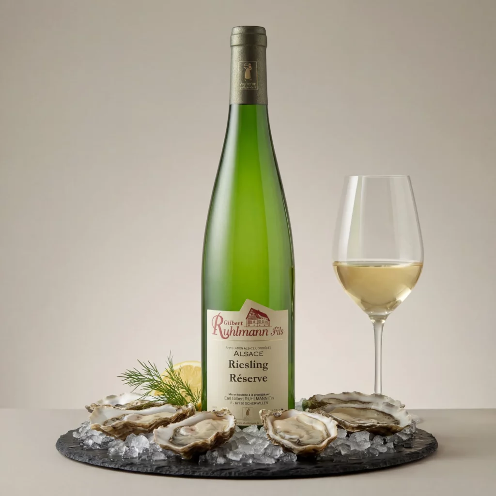 Mise en scène de la cuvée Riesling — Domaine Ruhlmann à Scherwiller