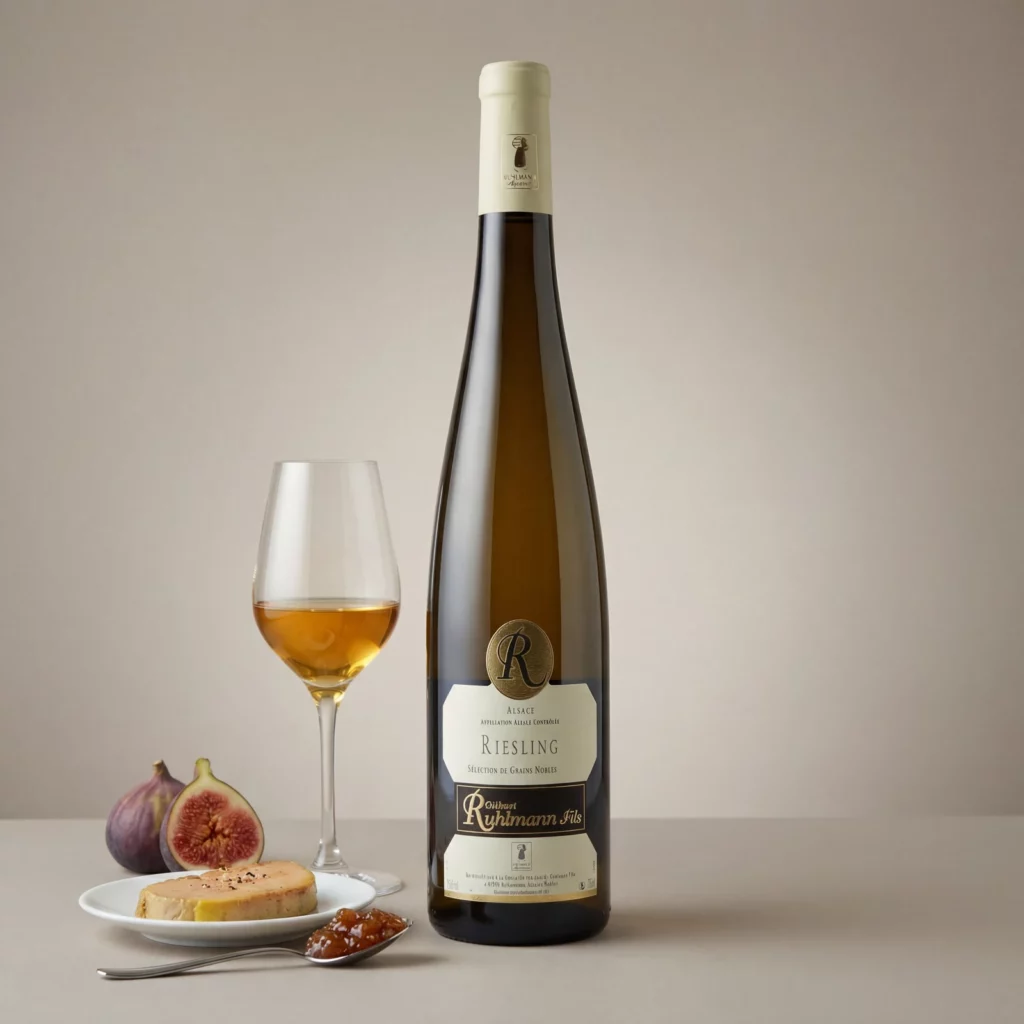 Mise en scène de la cuvée Riesling Sélection Grains Nobles — Domaine Ruhlmann à Scherwiller