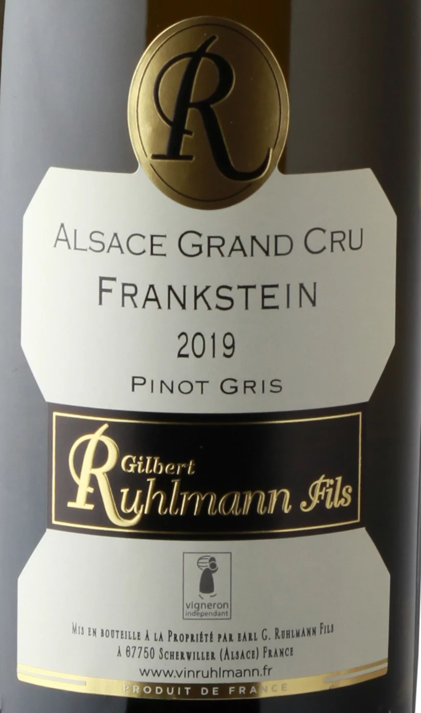 Grand Cru Frankstein 3 Etikett des Weins Grand Cru Frankstein – Gilbert Ruhlmann Fils