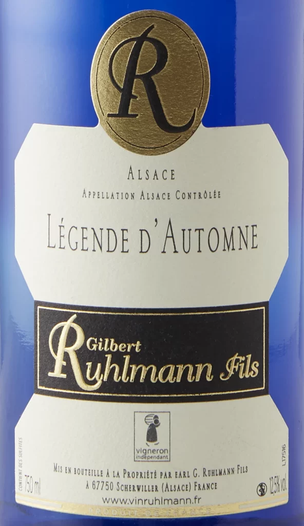 Légende d’Automne wine label – Gilbert Ruhlmann Fils