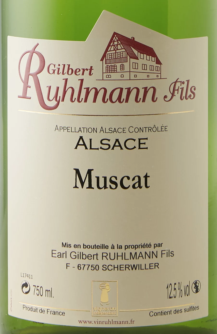 Muskateller 3 Etikett des Weins Muskateller – Gilbert Ruhlmann Fils