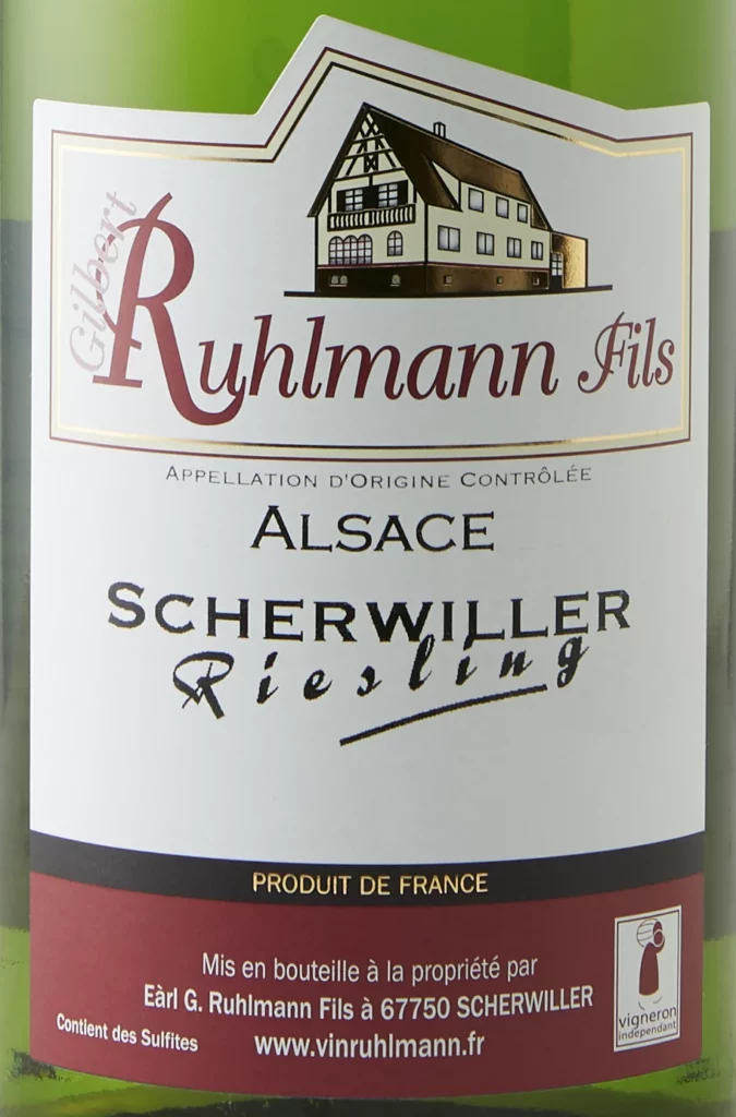 Etikett des Weins Riesling Scherwiller – Gilbert Ruhlmann Fils