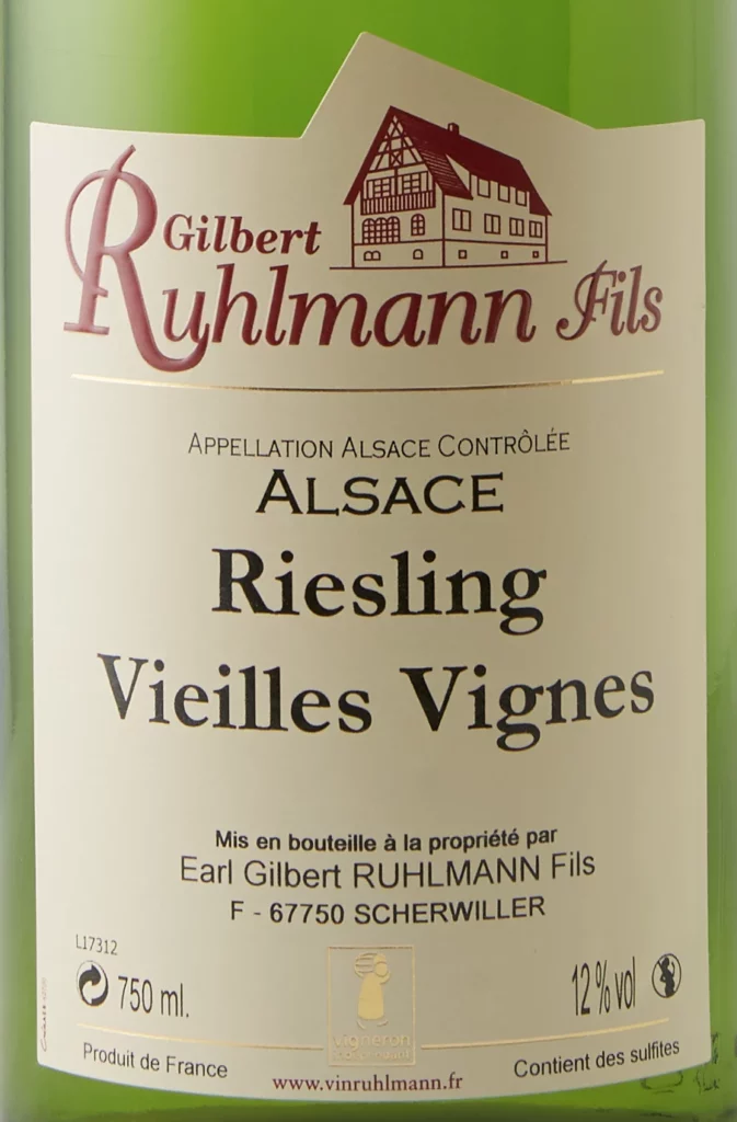 Etikett des Weins Riesling Vieilles Vignes – Gilbert Ruhlmann Fils